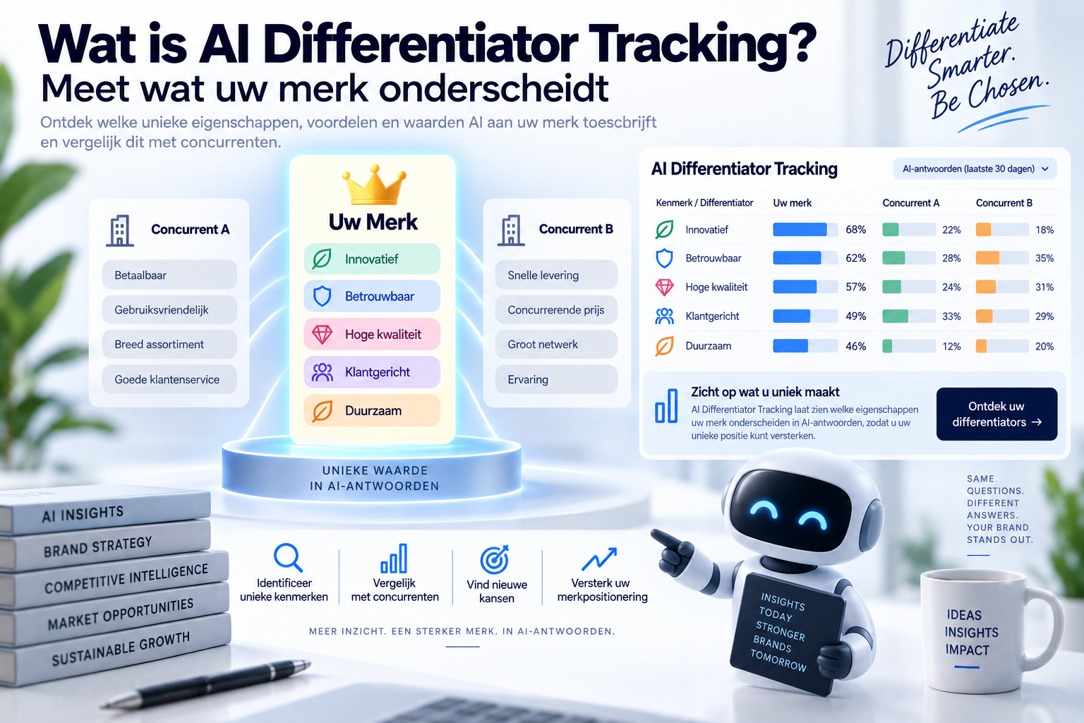 Wat is AI Differentiator Tracking? Meet wat uw merk onderscheidt