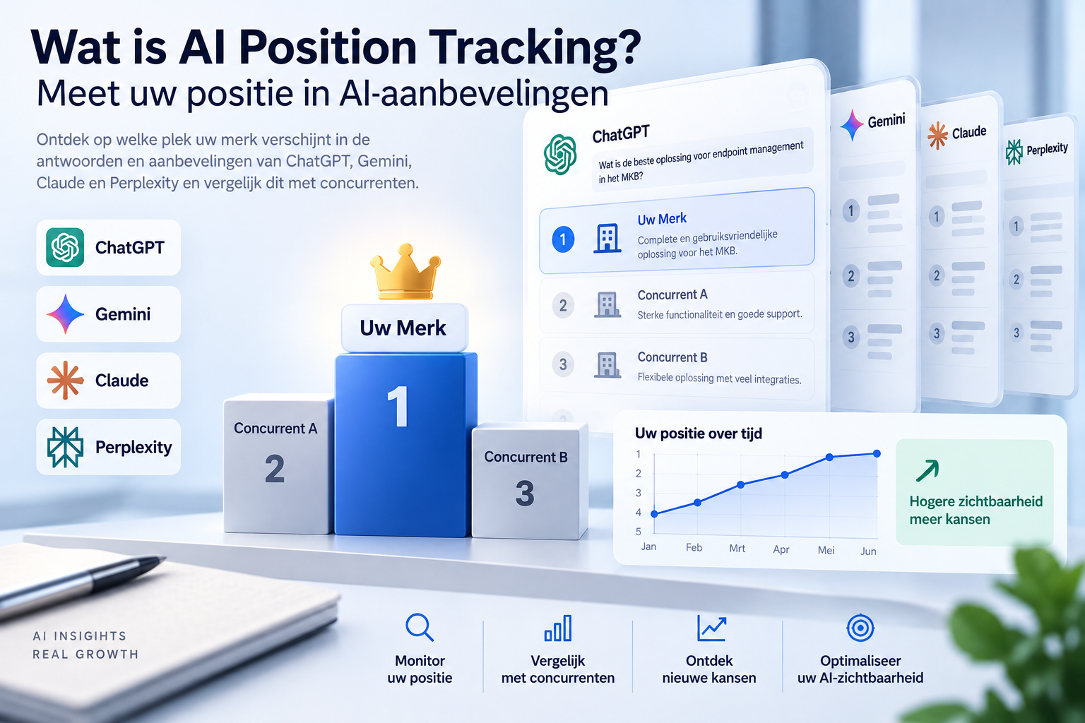 Wat is AI Position Tracking? Meet uw positie in AI-aanbevelingen