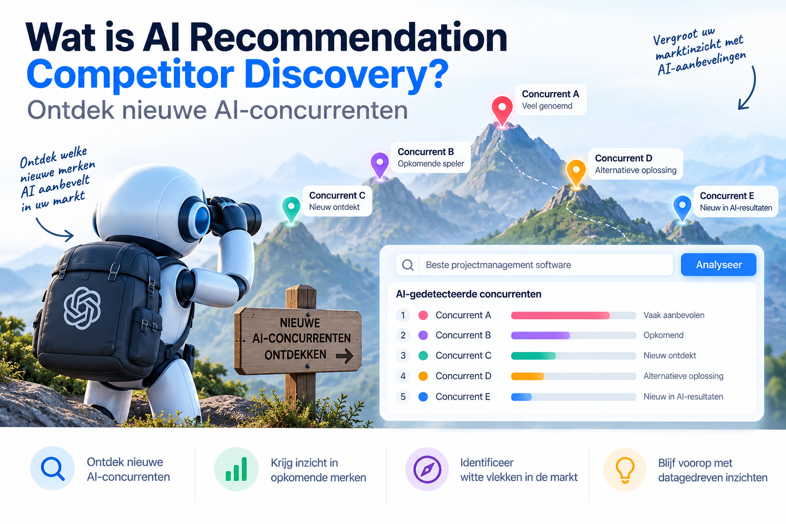 Wat is AI Recommendation Competitor Discovery? Ontdek nieuwe AI-concurrenten