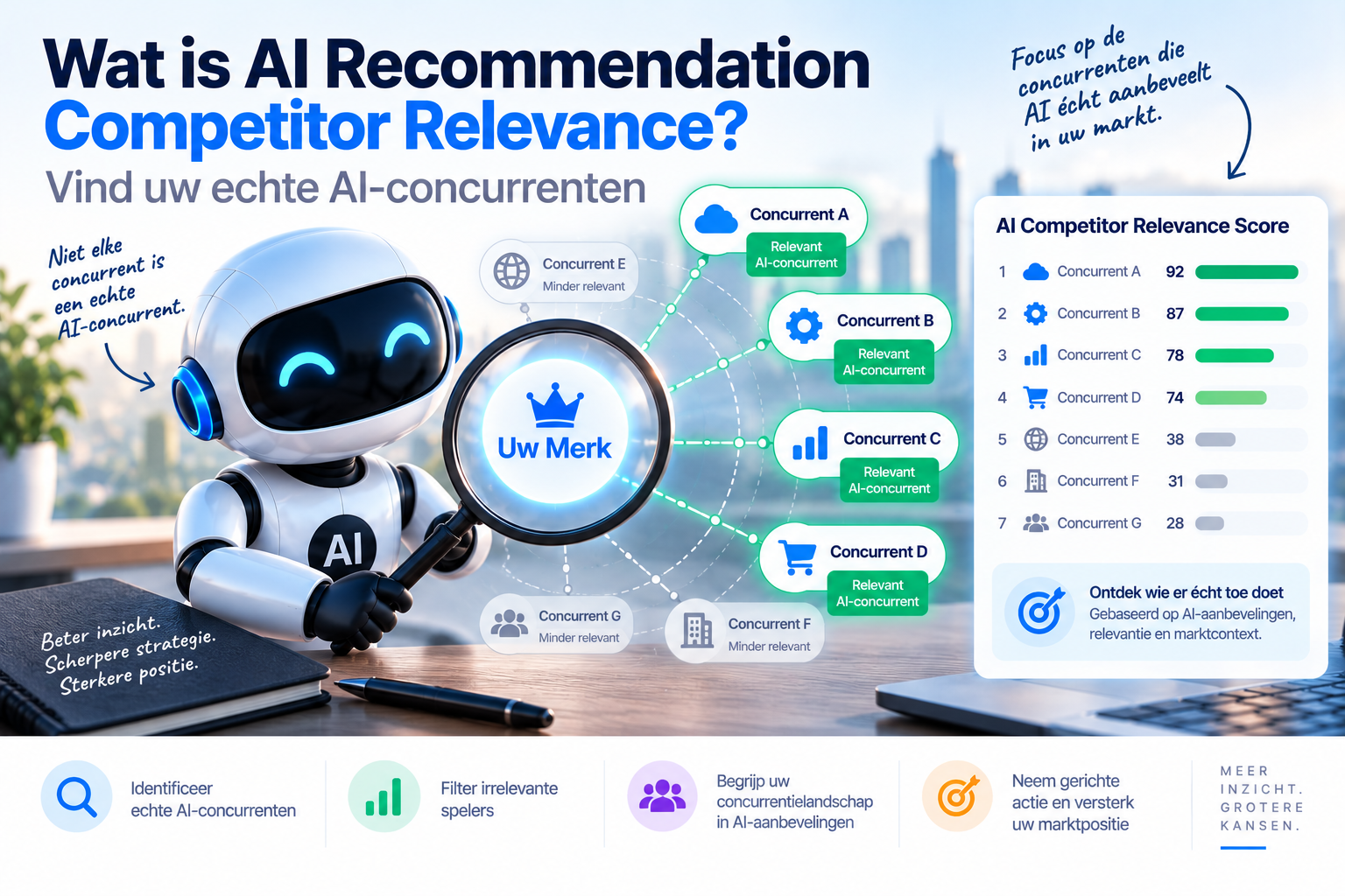 Wat is AI Recommendation Competitor Relevance? Vind uw echte AI-concurrenten