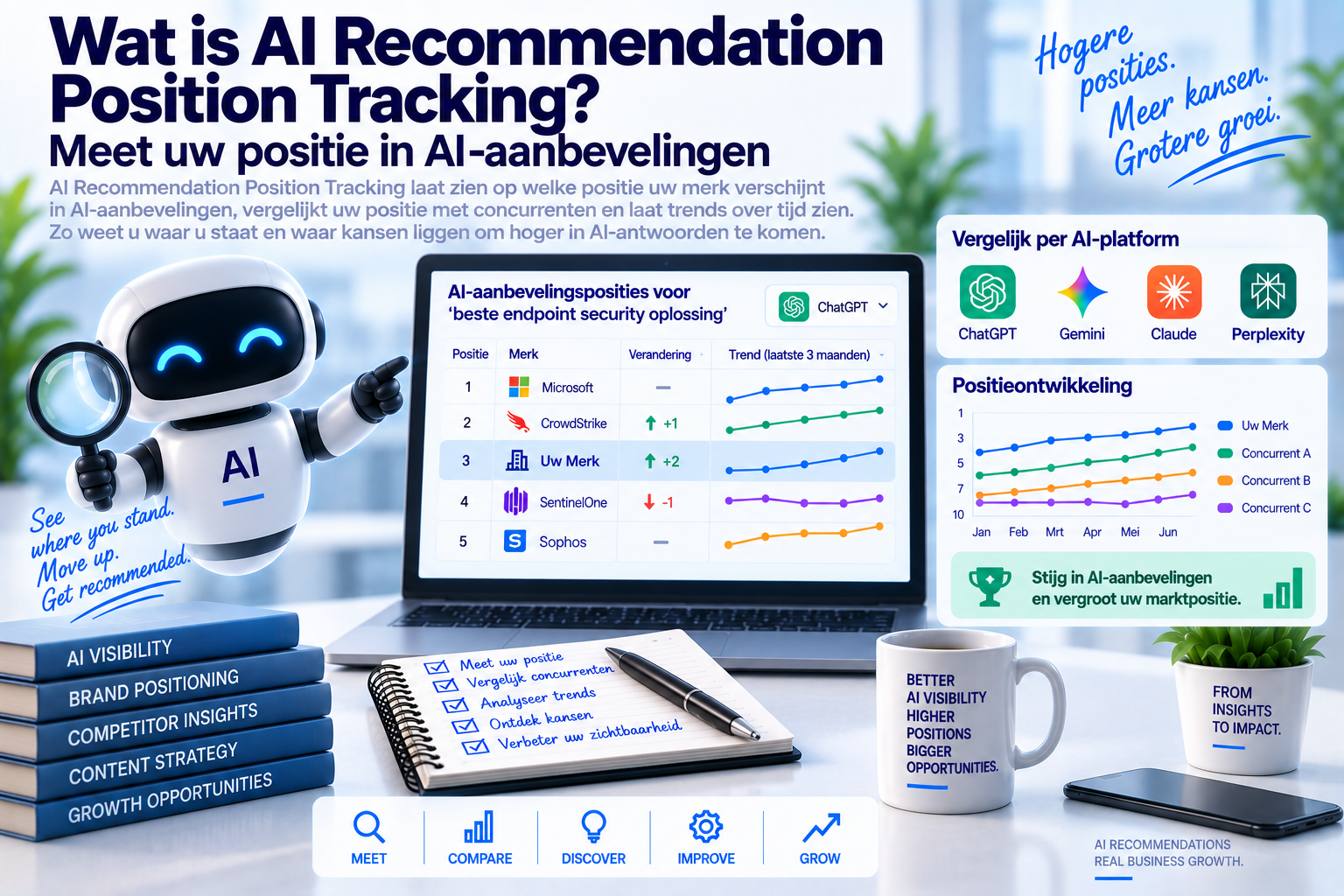 Wat is AI Recommendation Position Tracking? Meet uw positie in AI-aanbevelingen