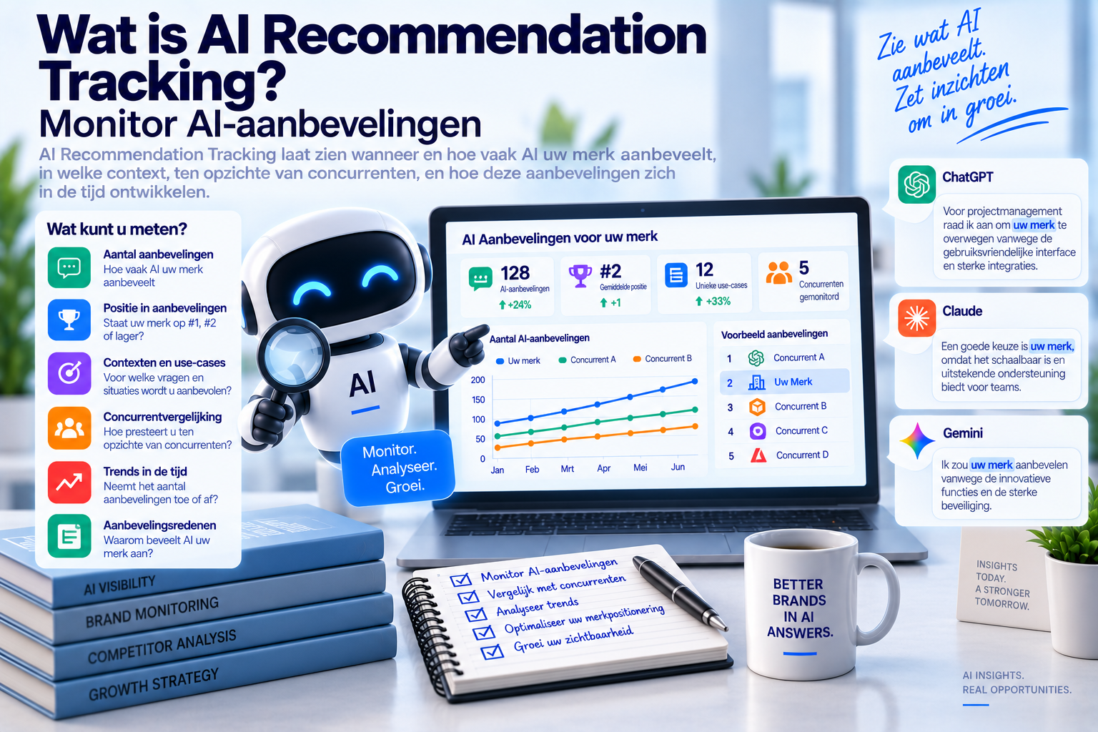 Wat is AI Recommendation Tracking? Monitor AI-aanbevelingen