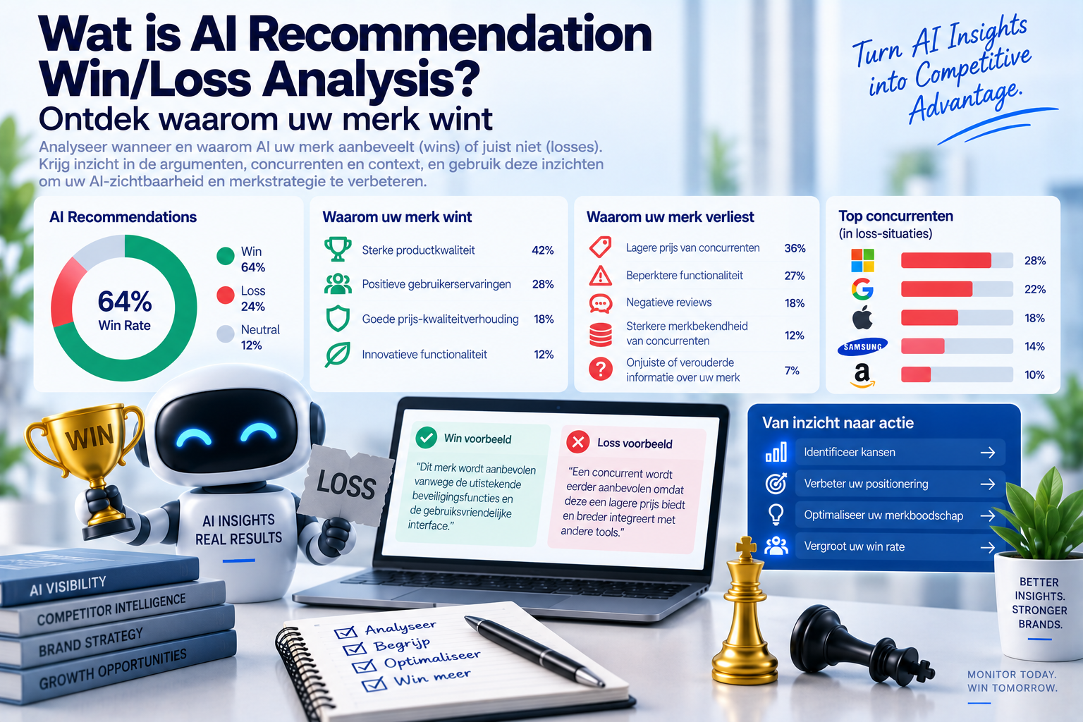 Wat is AI Recommendation Win/Loss Analysis? Ontdek waarom uw merk wint